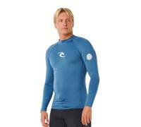 Rip Curl Waves Upf Long Sleeve Rash Guard Bleu L Homme