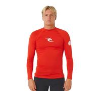 Rip Curl 2026 Hommes Waves UPF Performance Débardeur à Manches Longues en 16FMRV - Lava Rouge