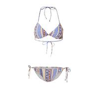 RIP CURL Bikini 'SAN CARLOS' bleu / marron / orange clair / blanc, Taille L