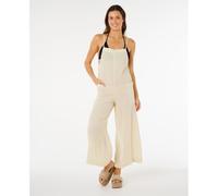 Rip Curl - Salopette en popeline de coton Classic Surf Jumpsuit Natural - fines bretelles - S Beige