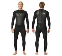 RIP CURL - Combinaison de Surf Omega 4/3 mm Zip Dos - Neoprene Extensible et Coutures renforcées, idéale pour température d’Eau Entre 12 et 15°C