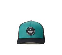 Rip Curl Curve Peak Casquette de camionneur structurée en maille snapback pour homme, réglable, Noir/Bleu Routine Automne, Taille unique