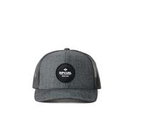 Rip Curl Curve Peak, Structured Trucker Hat, Mesh Snapback Baseball Cap for Men, Adjustable Chapeau, Noir chiné, Taille Unique Homme