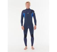 Rip Curl Dawn Patrol 3/2 Mm Long Sleeve Chest Zip Neoprene Suit Bleu L Homme
