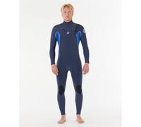 Rip Curl Dawn Patrol 4/3 Mm Long Sleeve Chest Zip Neoprene Suit Bleu XL Homme