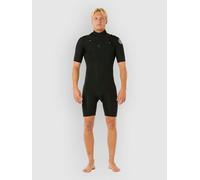 Rip Curl Dawn Patrol Spring 2/2 Mm Short Sleeve Chest Zip Neoprene Suit Noir M Femme