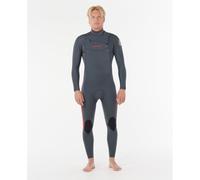 Rip Curl Dawn Patrol Pro 3/2 Mm Long Sleeve Chest Zip Neoprene Suit Gris S Homme