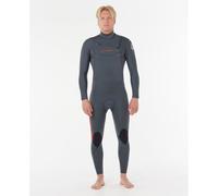 Rip Curl Dawn Patrol Pro 4/3 Mm Long Sleeve Chest Zip Neoprene Suit Gris S Homme