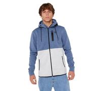 Rip Curl Departed Anti Series Technical Zip Up Hooded Sweatshirt Capuche, Bleu Marine/Gris, M Homme