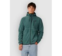 Rip Curl Departed Sweat zippé en Polaire pour Femme, Vert sourdine, Large