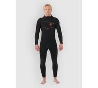 Rip Curl 2026 Hommes F-Bomb Fusion 4/3mm Chest Zip à Capuche Combinaison Néoprène 174MFS - Black