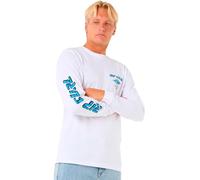 Rip Curl Fade Out Icon Long Sleeve T-shirt Blanc M Homme