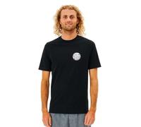 Rip Curl Icons of Surf Rash Vest Ã Manches Courtes pour Homme - Noir - Protection Solaire UV et Properties SPF