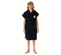Rip Curl Junior Logo Hooded Towel Changing Robe/Poncho 009BTO - Black Size - S