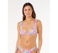 Rip Curl Malibu Cove Revo Deep V Bikini Top Bleu 2XS Femme