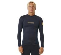 Rip Curl Mens Dawn Patrol Performance UPF Long Sleeve Rash Vest 14AMRV - Black Marled Mens Size - L