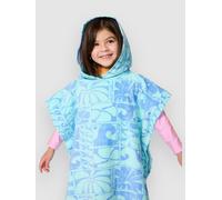 Rip Curl Mixed Snap Hooded Towel-Girl Poncho de surf bleu Uni
