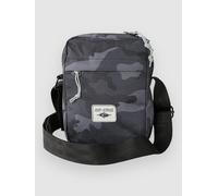 Rip Curl | Sacoche bandoulière No Idea Pouch | Pochette porté croisé Homme | 20 x 15 x 5 cm | Imprimé Camouflage Noir/Gris