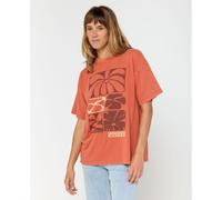 Rip Curl Oceanic Heritage Short Sleeve T-shirt Orange M Femme