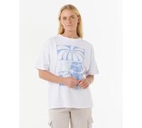 Rip Curl Oceanic Heritage Short Sleeve T-shirt Blanc M Femme