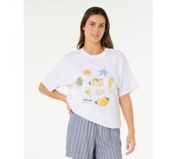 Rip Curl Poolside Heritage Short Sleeve T-shirt Blanc M Femme
