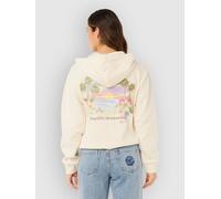 Rip Curl Poolside Thru Relaxed Full Zip Sweatshirt Beige S Femme