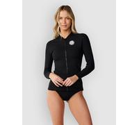 Rip Curl Premium Surf Zip Thru Lycra à longues manches noir XXL