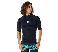 Rip Curl Rashguard à Manches Courtes UPF 50 Performance pour Homme, Noyau Noir, X-Large