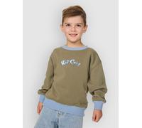 Rip Curl Ride The Wave Crew Sweatshirt Vert 3-4 Years Garçon