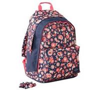RIP CURL - Sac à dos fille "Double Dome" marine/rose - 41 x 30 x 20 cm - Bleu Bleu G