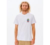 Rip Curl Search Icon Short Sleeve T-shirt Blanc L Homme
