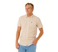 RIP CURL Session Aerotech Chemise à Manches Courtes pour Homme, Stone, XL