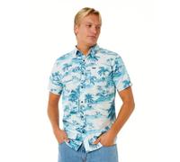 RIP CURL Sessions Chemise à Manches Courtes pour Homme, Bleu Glacier, Taille M