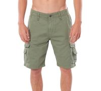 Rip Curl - Short Cargo Classic Surf Trail pour Homme - Logo sérigraphié, poches multiples, poche arrière à rabat - 100% Coton