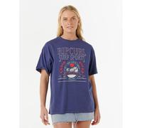 Rip Curl Surf Dept Heritage Short Sleeve T-shirt Bleu M Femme