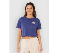 Rip Curl Surf Side Cropped Short Sleeve T-shirt Bleu XS Femme
