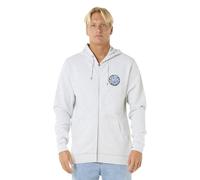 RIP CURL Sweat à capuche zippé pour homme Wettie Passage Icon, gris, M
