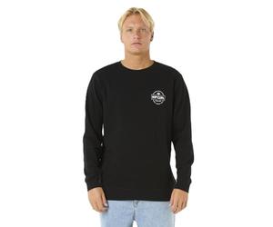 RIP CURL Sweat-shirt Stapler Crew pour homme, Noir , XXL
