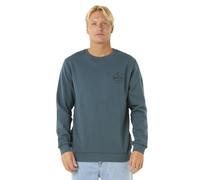 RIP CURL Sweat-shirt Stapler Crew pour homme, Nuit de pin, M