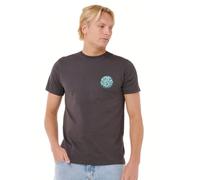 Rip Curl T-Shirt à Manches Courtes et col Rond pour Homme, Coupe Standard, Icône Phantom Wettie Passage, Taille L