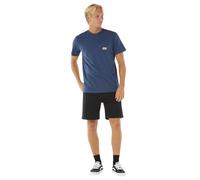 Rip Curl T-Shirt à Manches Courtes et col Rond pour Homme, Coupe Standard, Surf Paradise Bleu Marine délavé, XX-Large
