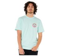 Rip Curl T-Shirt décontracté avec Logo Crew - Coupe décontractée - pour Homme, Bleu Clair (Bleu Clair), L