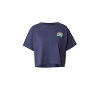 RIP CURL T-shirt 'SURF SIDE' bleu marine / orange / rose pastel / blanc, Taille XS