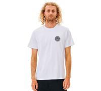 RIP CURL T-Shirt Wettie Icon pour Homme, Blanc, M