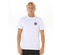 RIP CURL T-Shirt Wettie Icon pour Homme, Blanc Optique 251, S