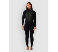 Rip Curl Trad 3/2 Mm Fl Woman Long Sleeve Back Zip Neoprene Suit Noir 4 Femme
