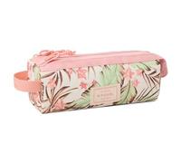 Rip Curl Trousse Scolaire Fille 2 Compartiments imprimé Tropical Beige - Polyester recyclé - Toutes Classes dès Le CP