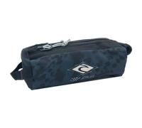 Rip Curl Trousse Scolaire garçon 2 Compartiments Bleu Marine - Polyester recyclé - Toutes Classes dès Le CP