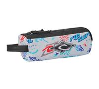 Rip Curl Trousse Scolaire garçon 2 Compartiments imprimé Gris Clair - Polyester recyclé - 21 x 8 x 8 cm - Toutes Classes dès Le CP