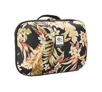 RIP CURL | Vanity case ultime "Sunday Swell" | Trousse de toilette femme semi-rigide en polyester recyclé nombreux rangements | 30 x 23 x 13 cm | Imprimé fleurs tropicales